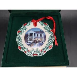 Longaberger Collectors Club Christmas Ornament Porcelain Complete Vintage 1997